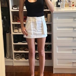 Zara white SKORT size xs